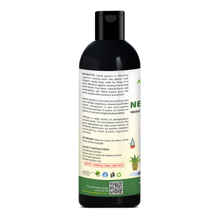 Neem oil 1500 PPM 100ml bottle – Anandi Greens organic pesticide