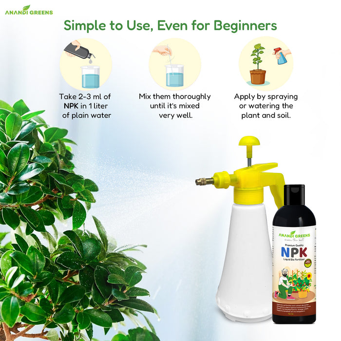 Mixing NPK organic fertilizer in water – dilution ratio guide for soil and foliar application