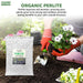 Perlite granules back label – soil mixing ratios and application guide