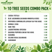 Flowering & shading Tree seeds combo list