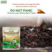 Vermicompost organic fertiliser benefits infographic – nutrients microbes humic acids – Anandi Greens